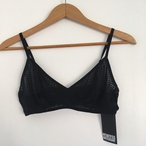 Black Mesh Bralette Weekday ASOS NWT Bra